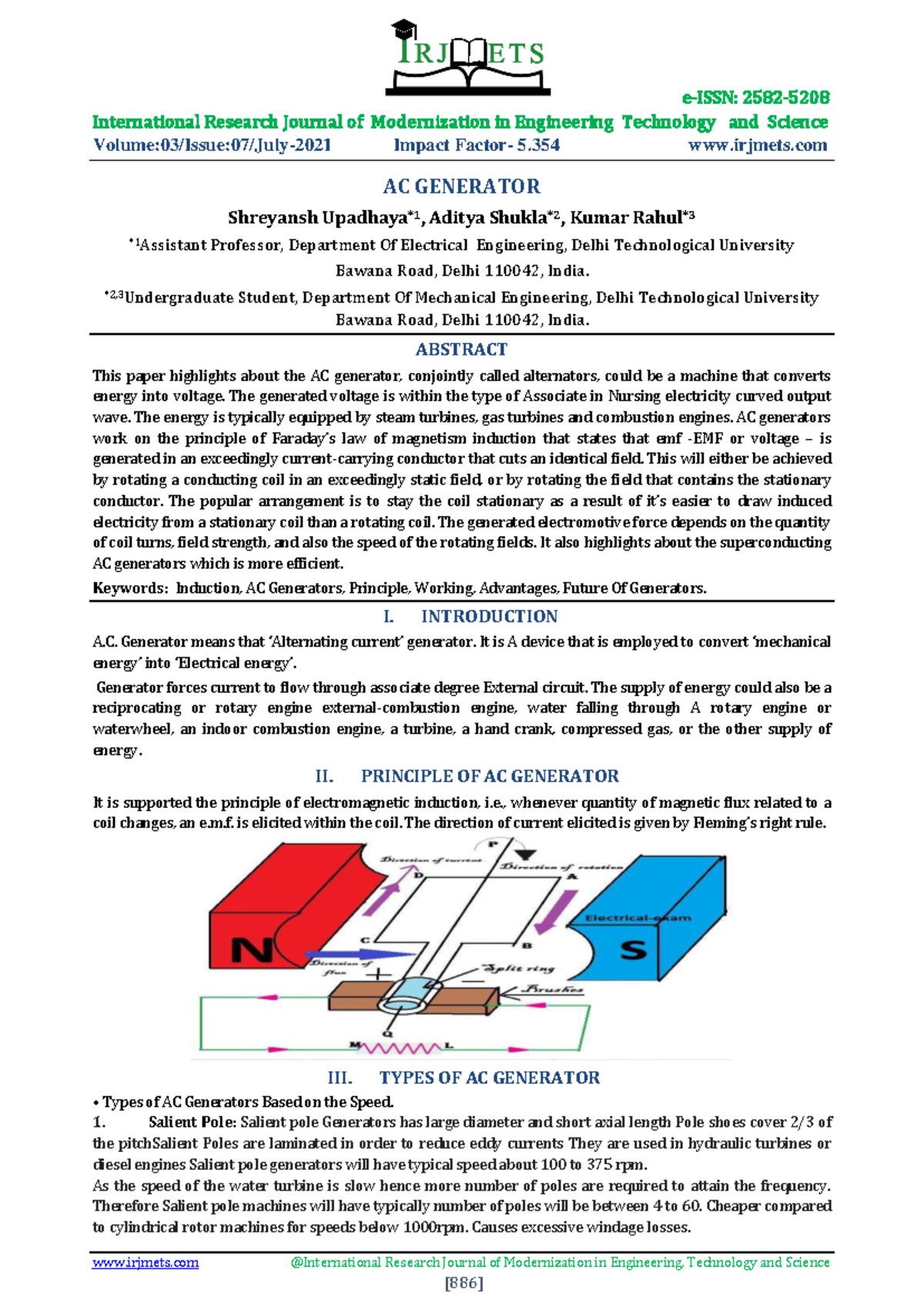 AC Generators: Principles, Types, and Future of Superconducting ...
