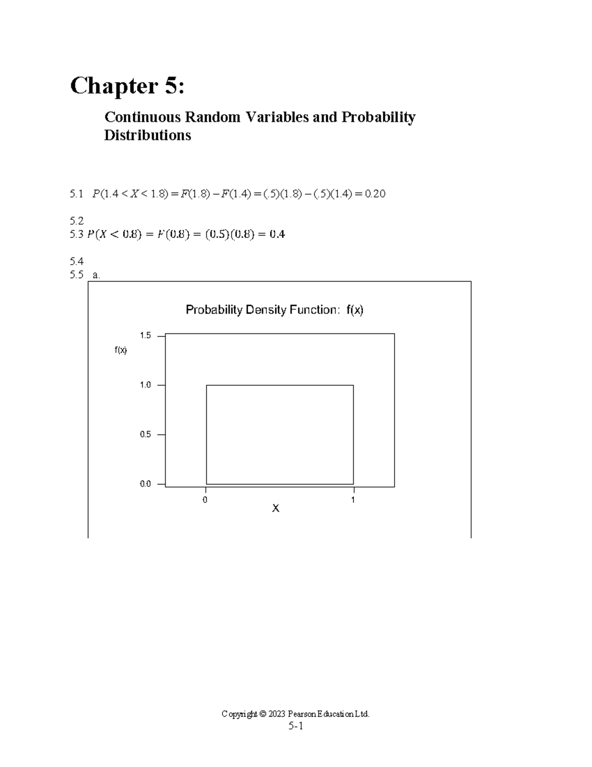 CH05 - Nothing - Copyright © 20 23 Pearson Education Ltd. 5 - 1 Chapter ...