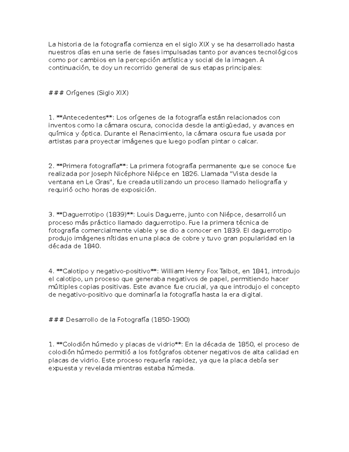 La evolución de la fotografía: del siglo XIX a la era digital - Studocu