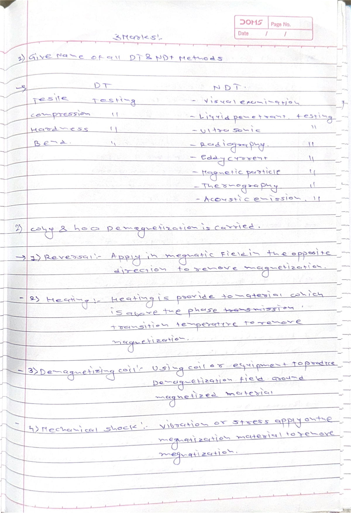 NDT GTU 3makrs - NDT GTU 3marks - Integrated Personality Development ...