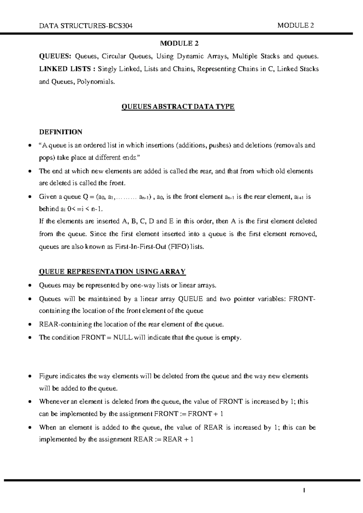 Module 2 BCS304 Notes - Data structure and application - ACHARYA ...