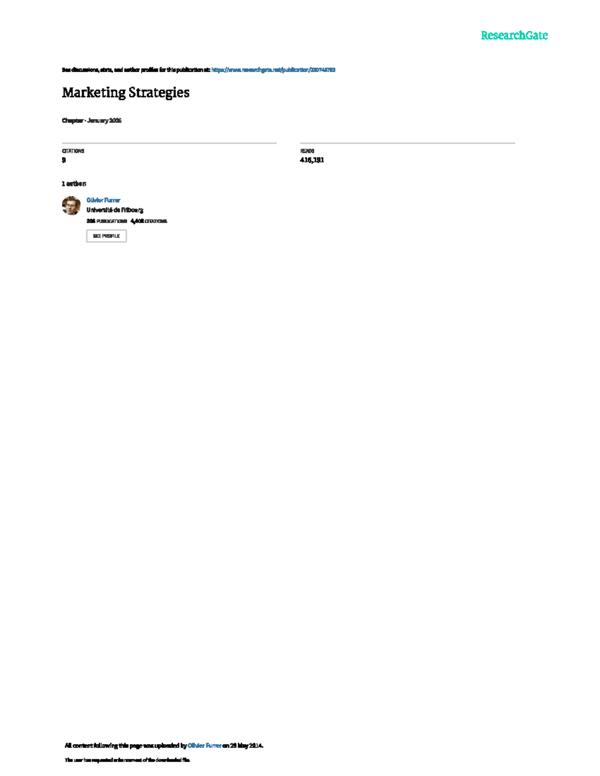Marketing startgies - notes referred and done by online - ResearchGate ...