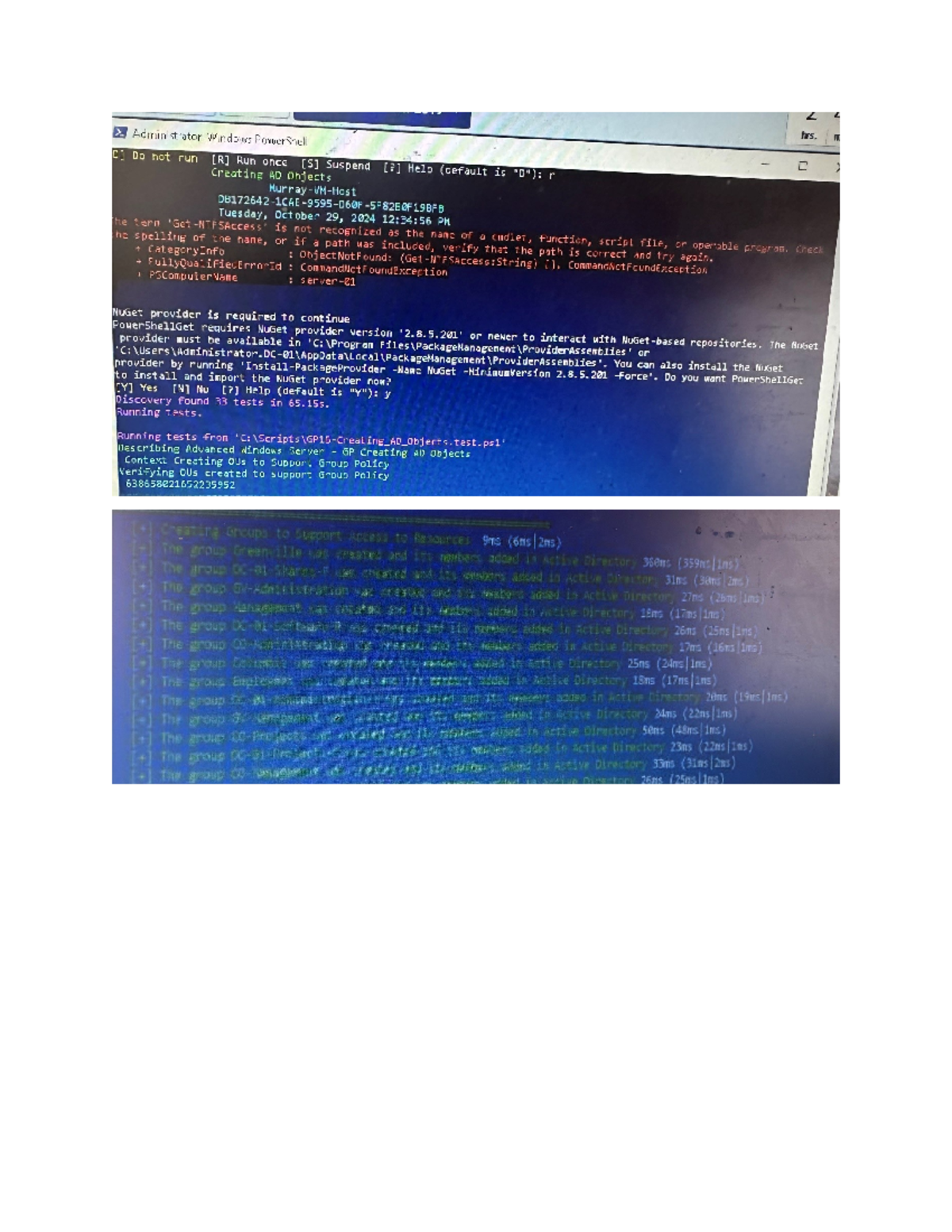 4.5 Guided Practice - homework - hrs. Administrator: Windows PowerShell ...