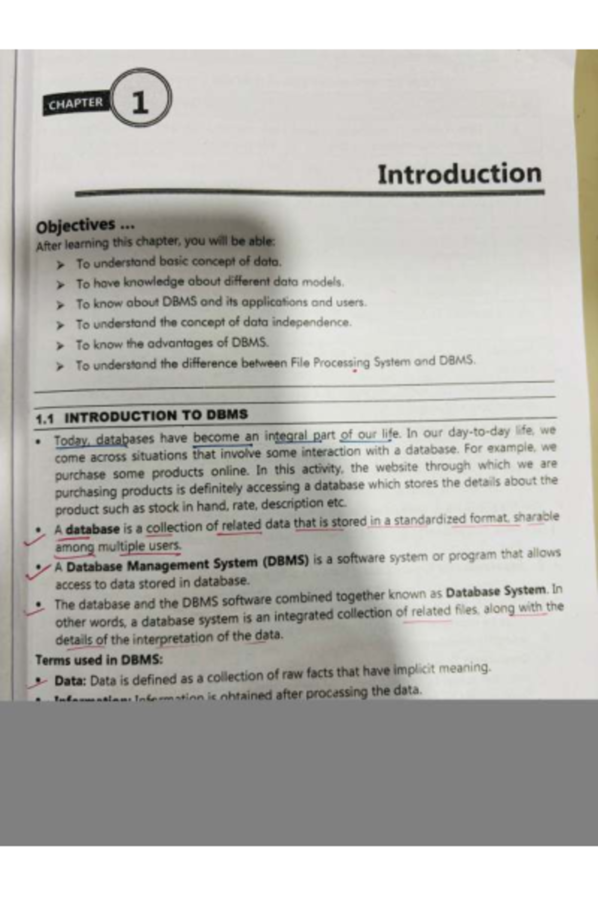 S.Y.B.Sc. (Computer DBMS: IV) Chapter 1: Introduction to Database ...