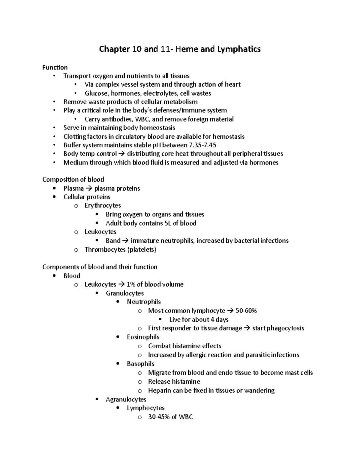 Exam 3 Outline - Lecture Notes on Pathophysiology Chapters 10 & 11 ...