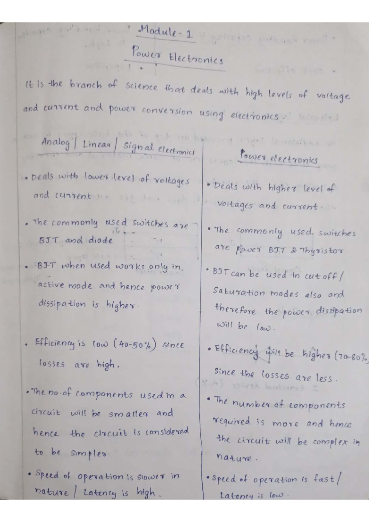 SCR Device Operation and Protection Methods: T1A Lecture Notes - Studocu