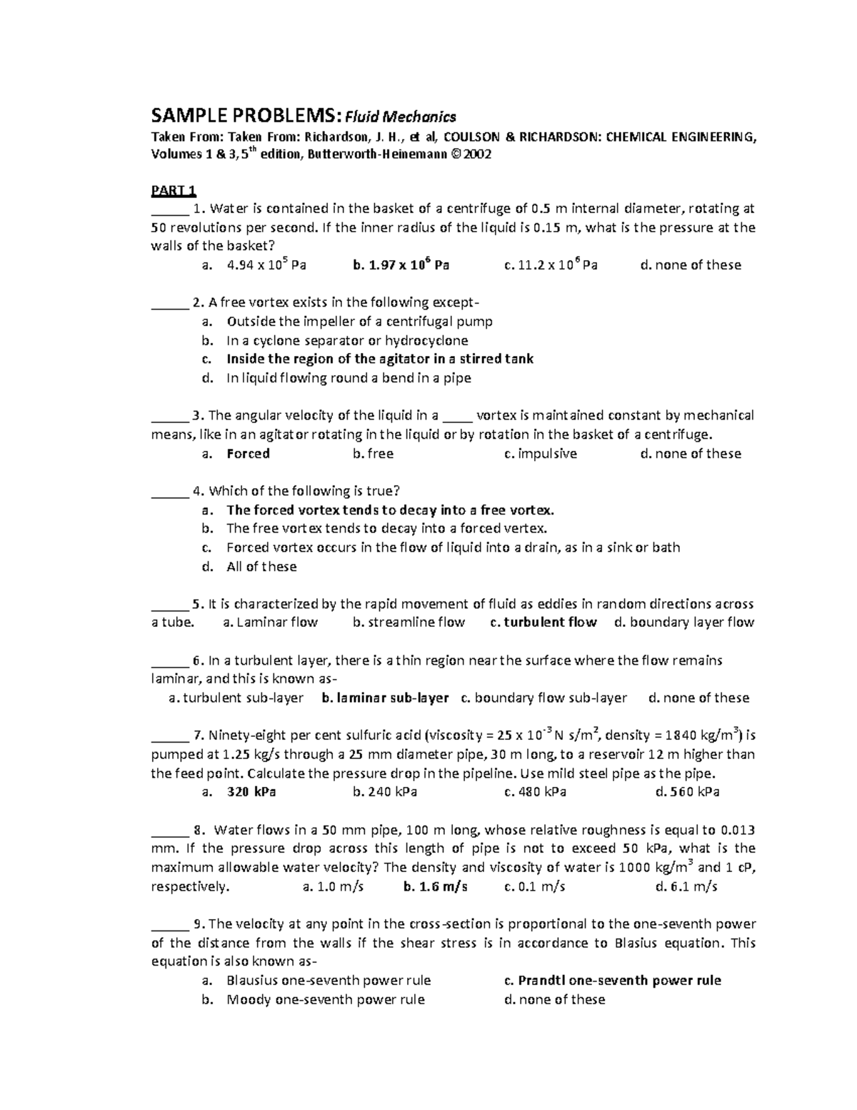 Fluid Mechanics - Heat Transfer and Fluid Flow Analysis Solutions - Studocu