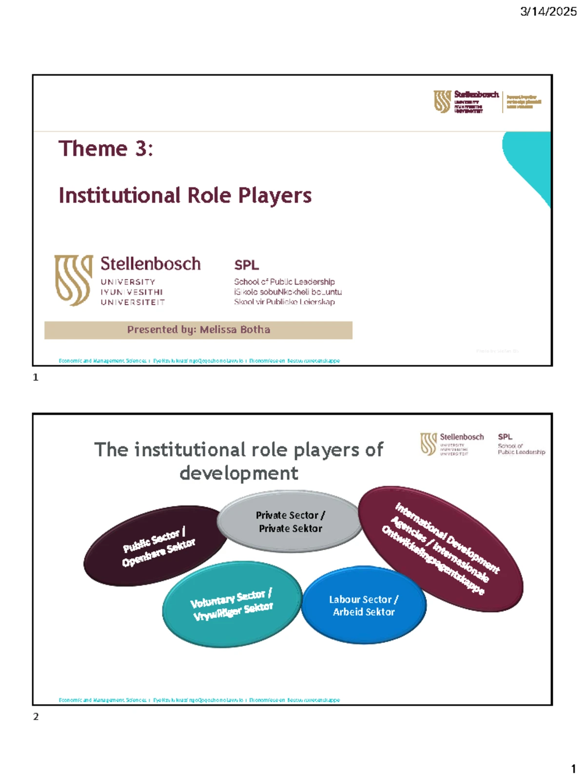 Revised Title: Developmental Model - Section 28: Welfare & Social ...