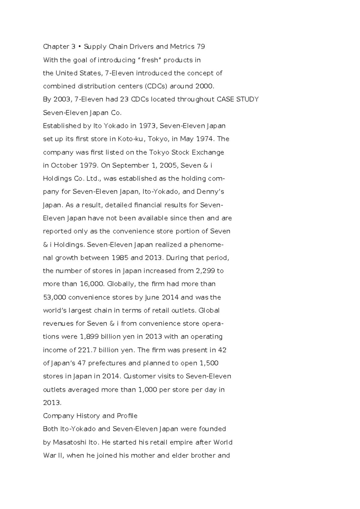 Chapter 3 - Supply Chain Drivers & Metrics Notes - Studocu