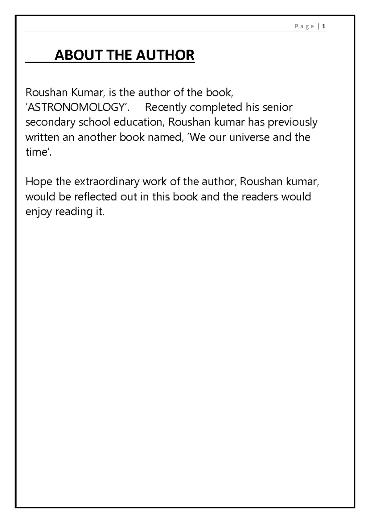 Roushan kumar(R.K Prasad) is also called as the 'Father of ...