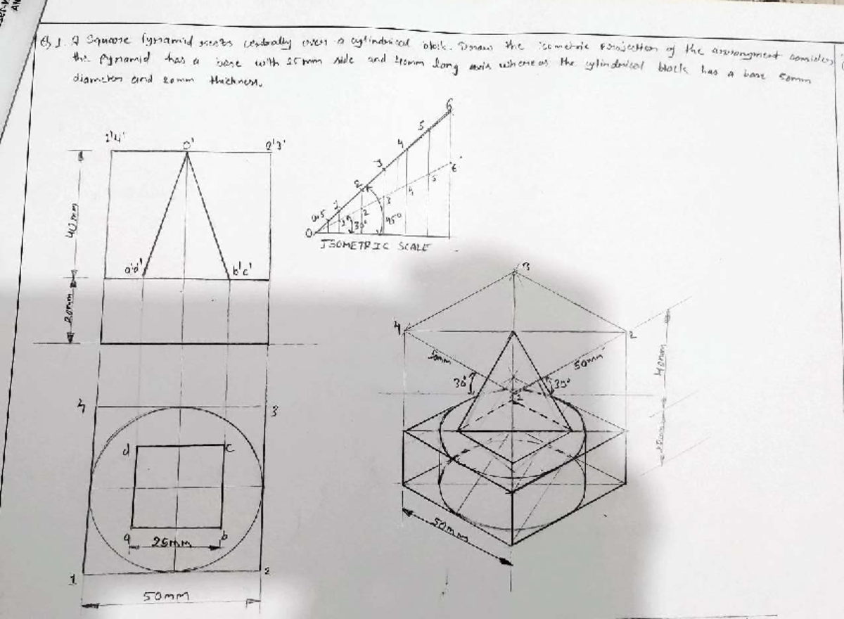 Isometric Projections of Geometric Solids - EG 6 S 4 3 6 Sheet 10 - Studocu