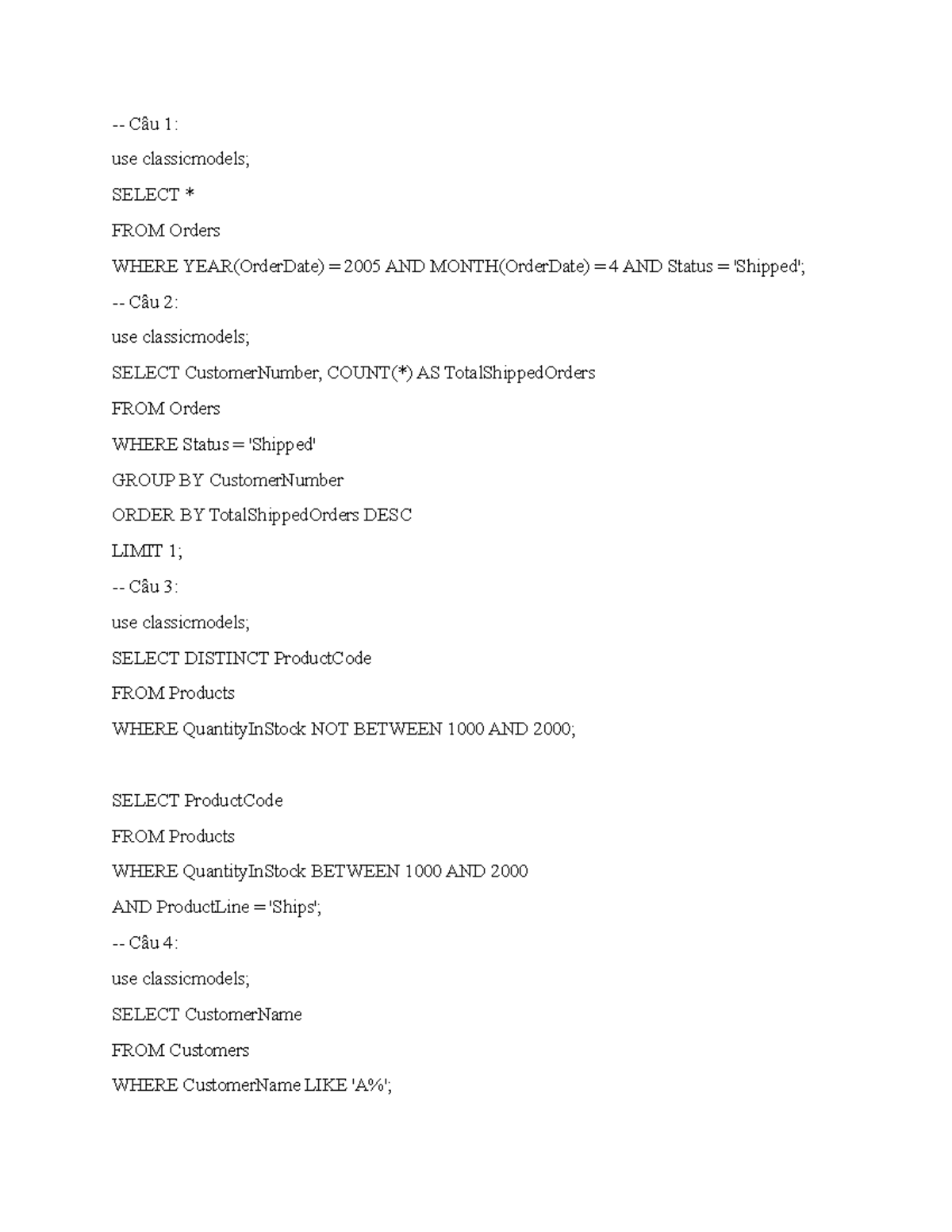 SQL Queries and Database Creation for Course 23010608 - Studocu