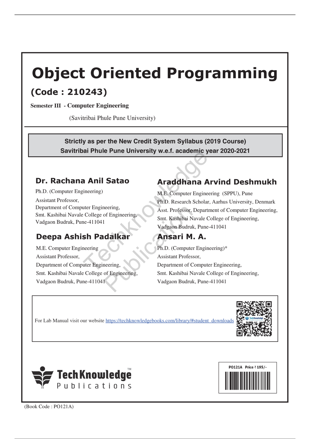 OOP Tech Knowledge - OOP Notes - Computer Engineering - Studocu