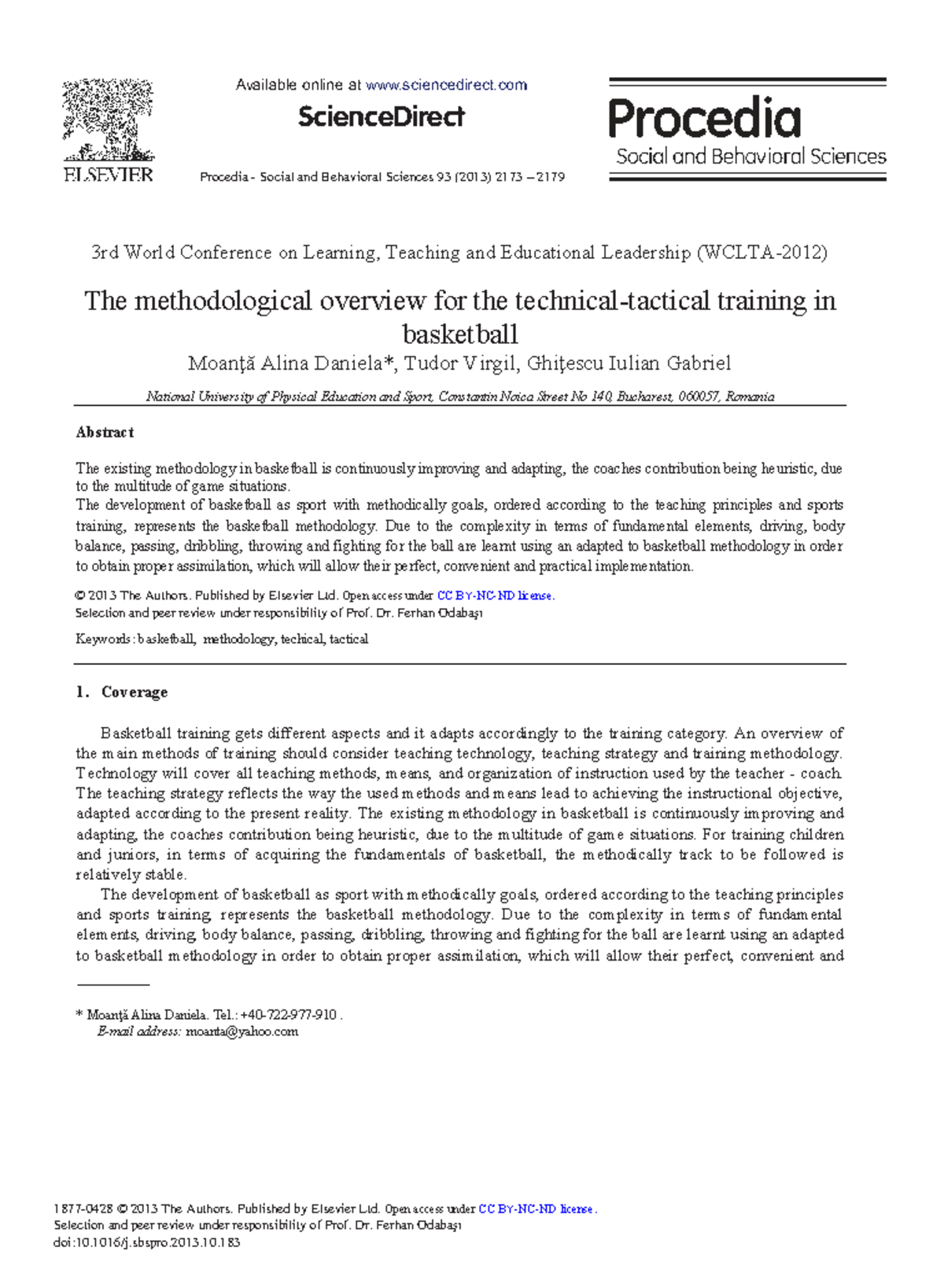Methodological Overview for Basketball Training: A Comprehensive Guide ...