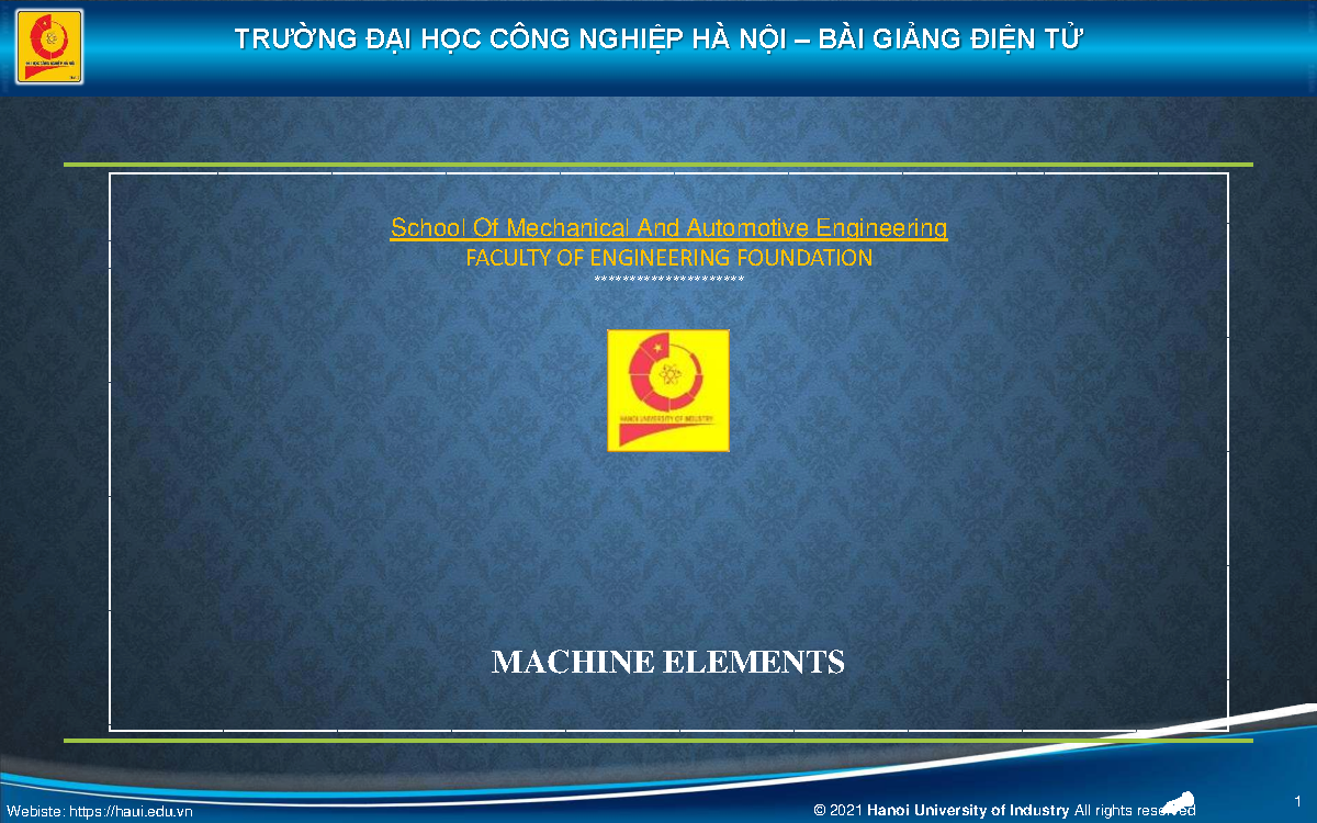 MACHINE ELEMENTS - LESSON 2: ASSEMBLY OF COMPONENTS (ME101) - Studocu