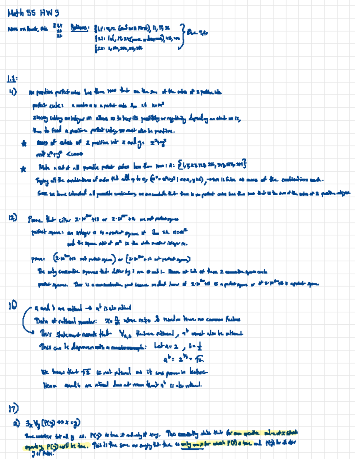 HW 3 MATH 55 Discrete Math - Math 55 HW More on Proofs , sets S1 . 8 ...