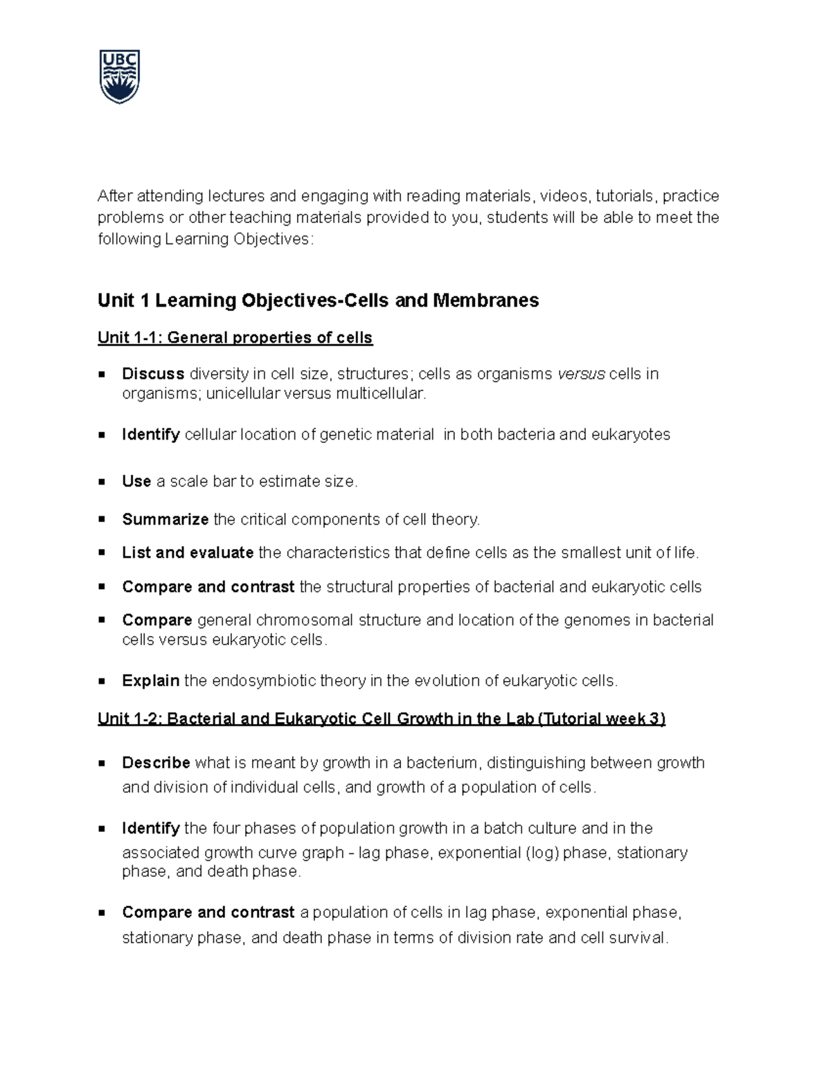 Learning Objectives - 2024W2.docx - Google Docs - After attending ...
