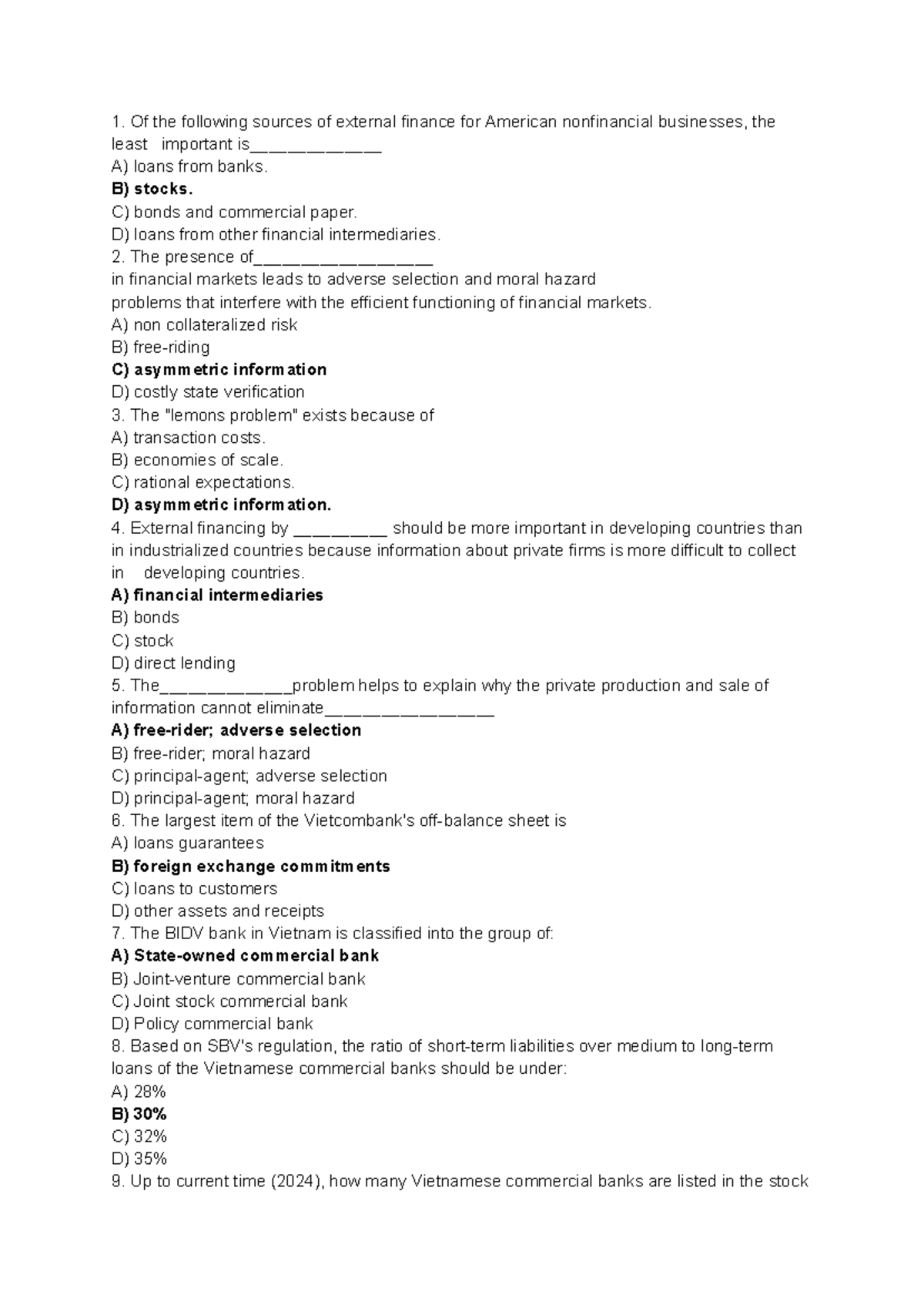 Midterm test notes for financial management (FIN 101) - Studocu