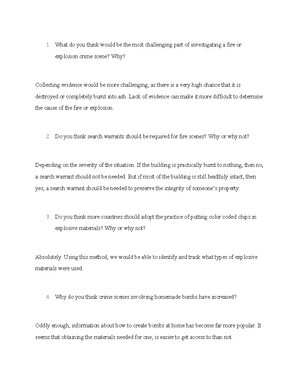 Unit 3 Text Questions - Forensic Science - 1. Which type of evidence do ...