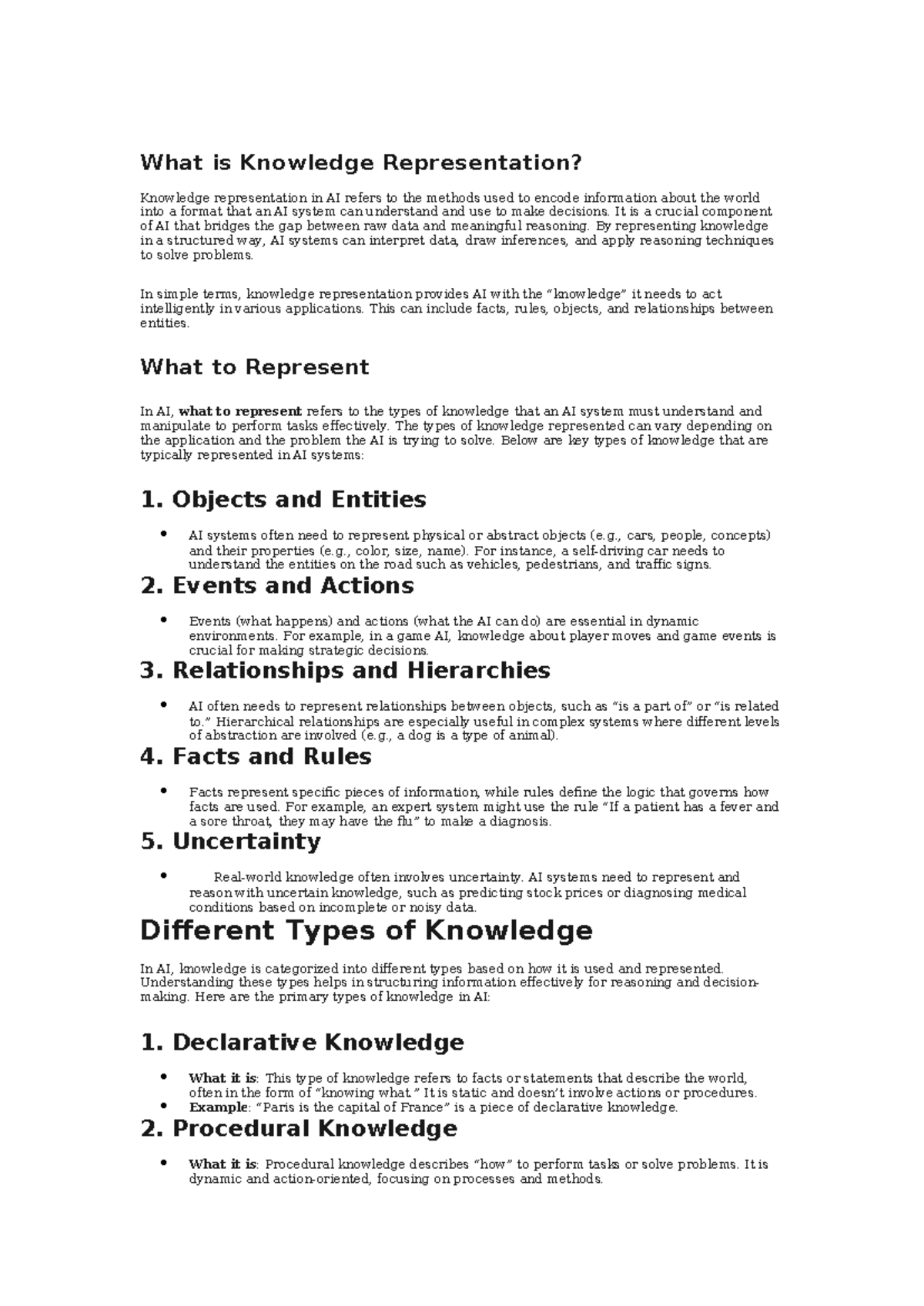 Knowledge Representation in AI: Understanding Key Concepts and ...