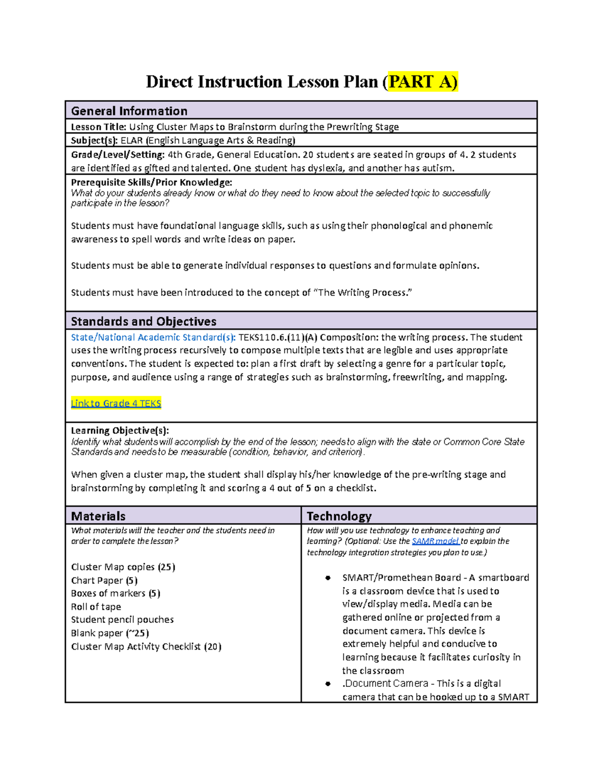 C365 - Copy of Lesson Plan for C365 - Direct Instruction Lesson Plan ...