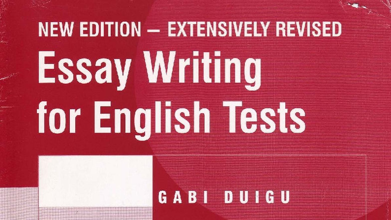 Essay Writing for English Tests: Improving Speaking Skills - Studocu