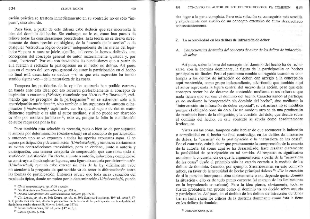 Roxin, Claus. Autoría y dominio del hecho. Editorial Marcial Pons. 2000 ...