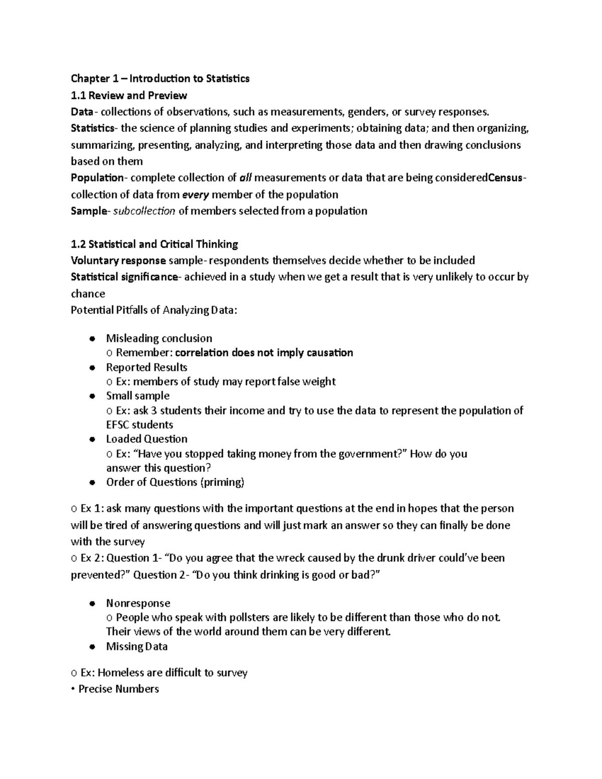 Chapter 1 – Intro to Statistics: Understanding Data Types & Analysis ...