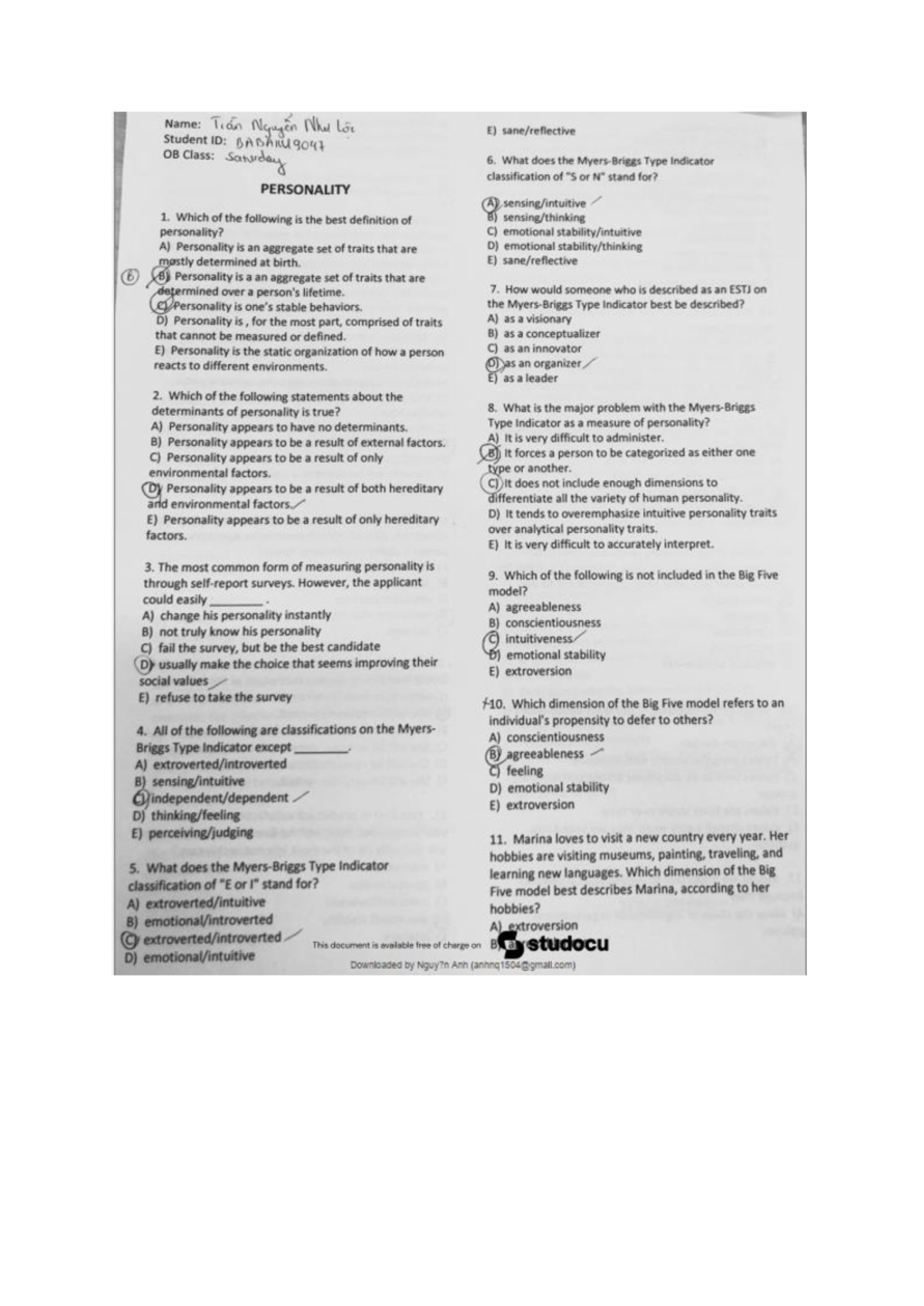 Comprehensive Study Notes for Doc1 - Studocu