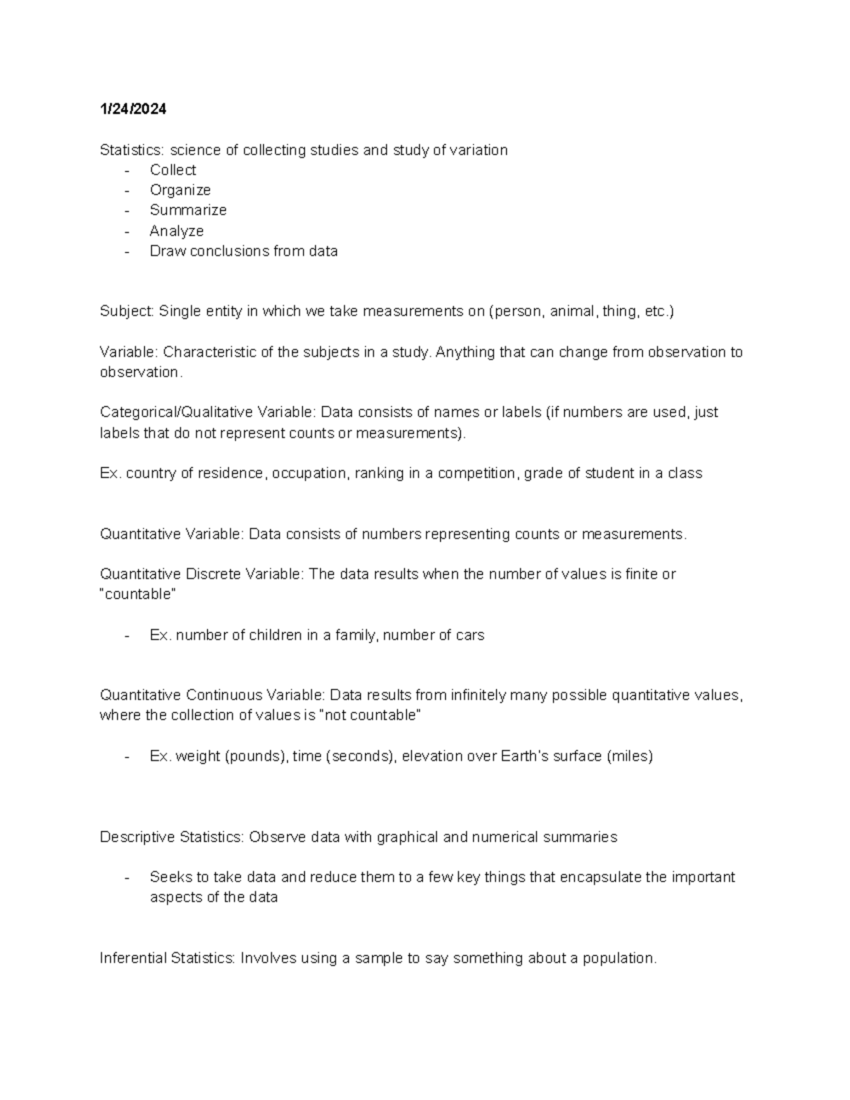 301 Lecture Notes: Understanding Statistics and Data Analysis - Studocu