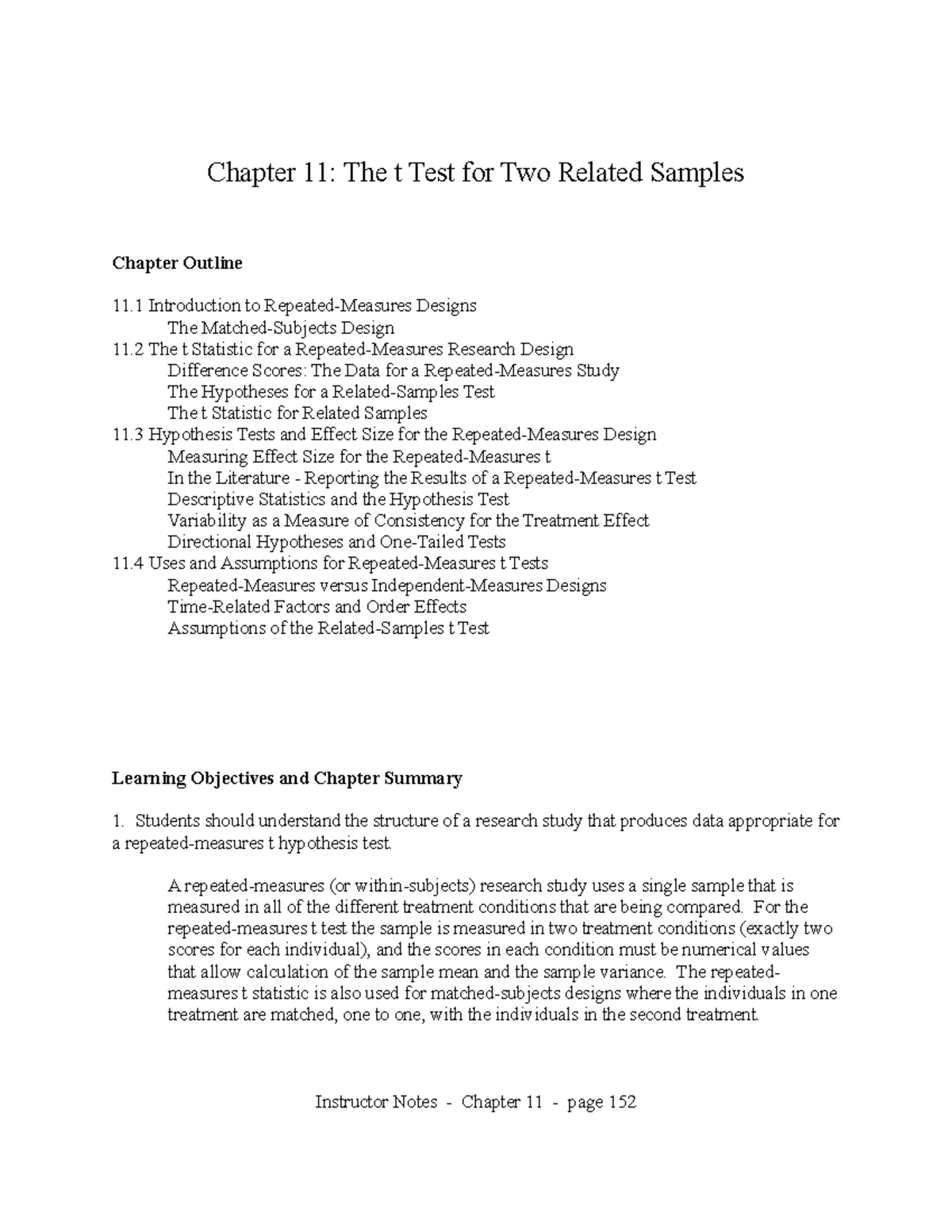 **Psych 101: Exam Chapter 11 Study Guide - t Test for Related Samples ...