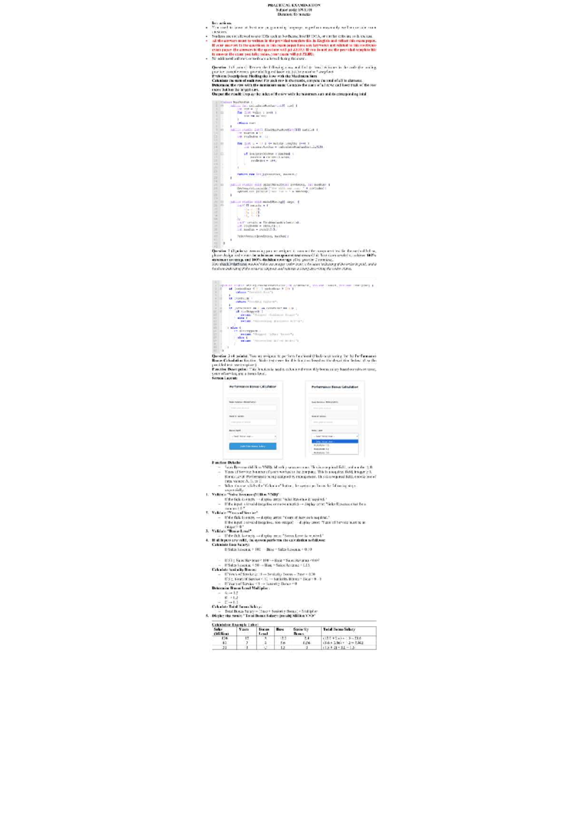 SWT301 SP26 Final Exam: Practical Examination Guidelines and Questions ...