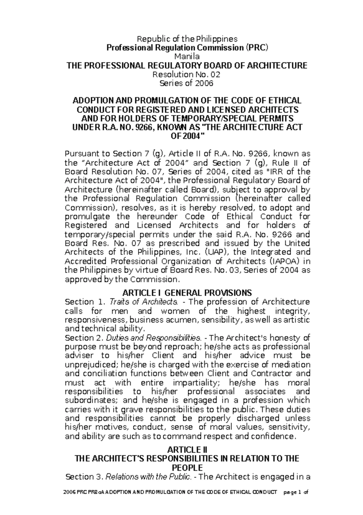 BP 344 Amended IRR (2024 - . 1 Amendment on IRR of BP344 – Appendix A ...
