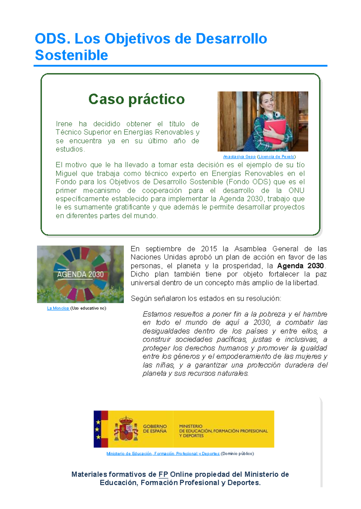 SASP03 ODS: Objetivos de Desarrollo Sostenible y su Impacto - Studocu