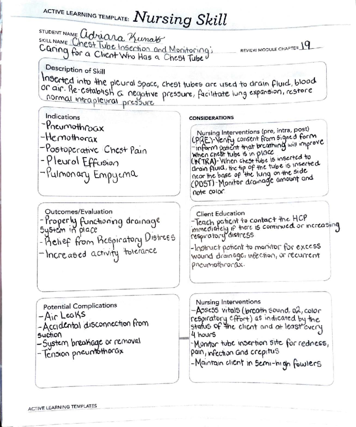 NURN 153 Nursing Skills Review: Client Options & Interventions - Studocu