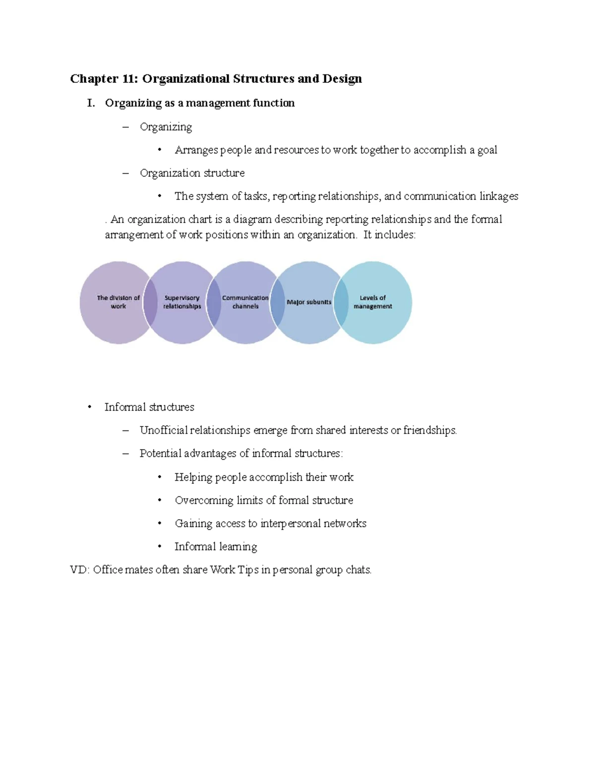 Chapter 11: Organizational Structures & Design - Key Concepts and ...