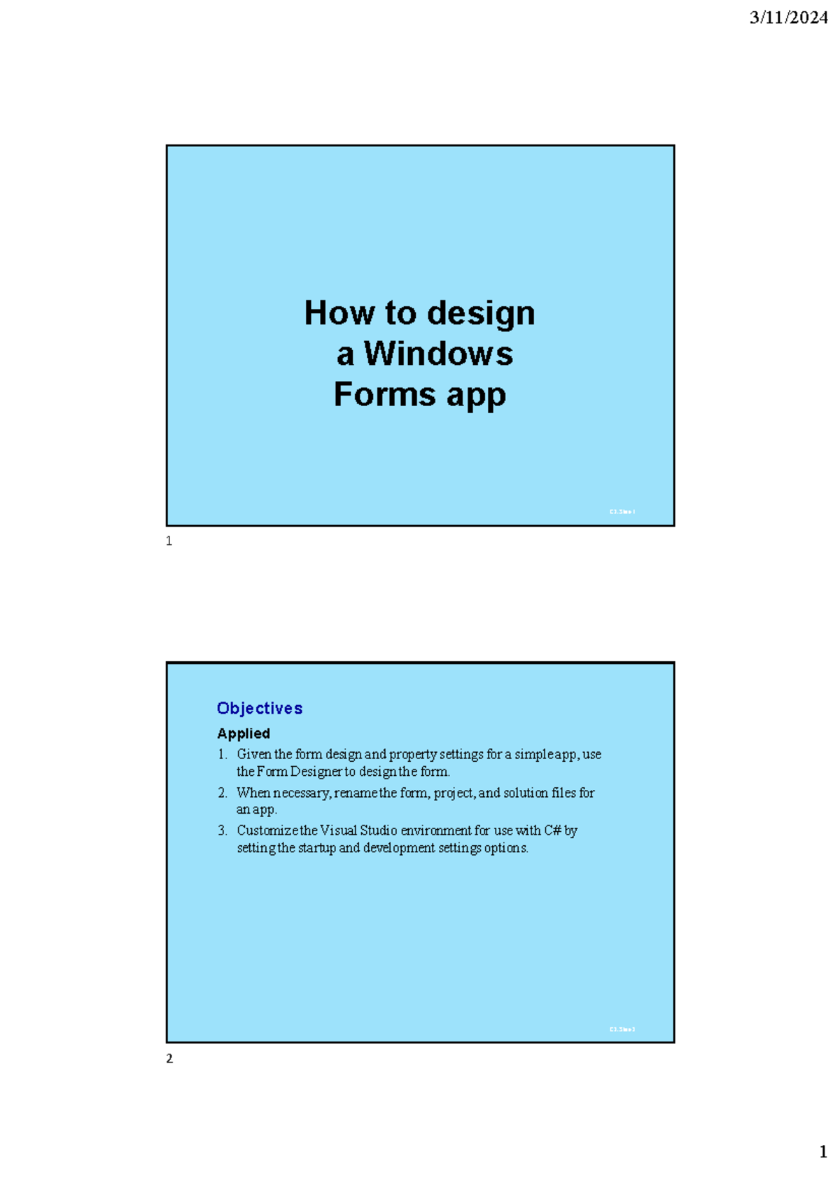 C# Windows Forms App Design Tutorial - Studocu