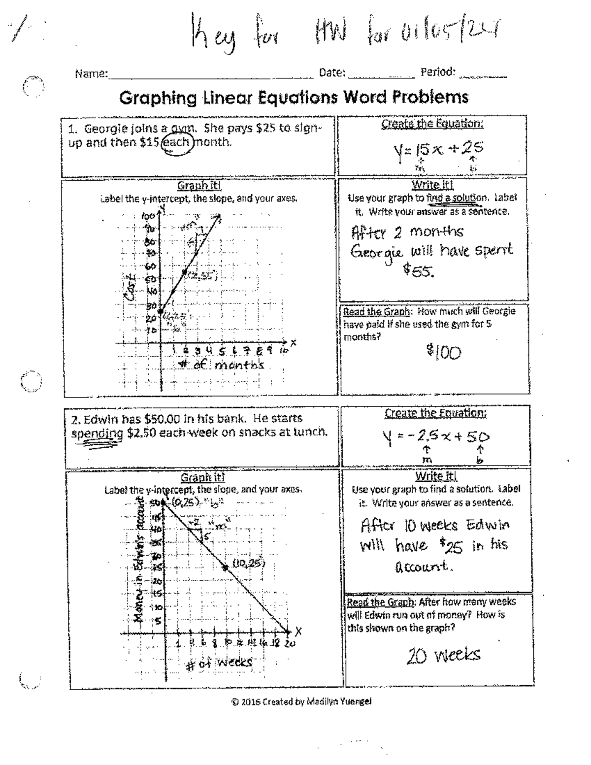 Unit+3+review+day+1+homework+-+KEY - Key for HW for Name: Date: Period ...
