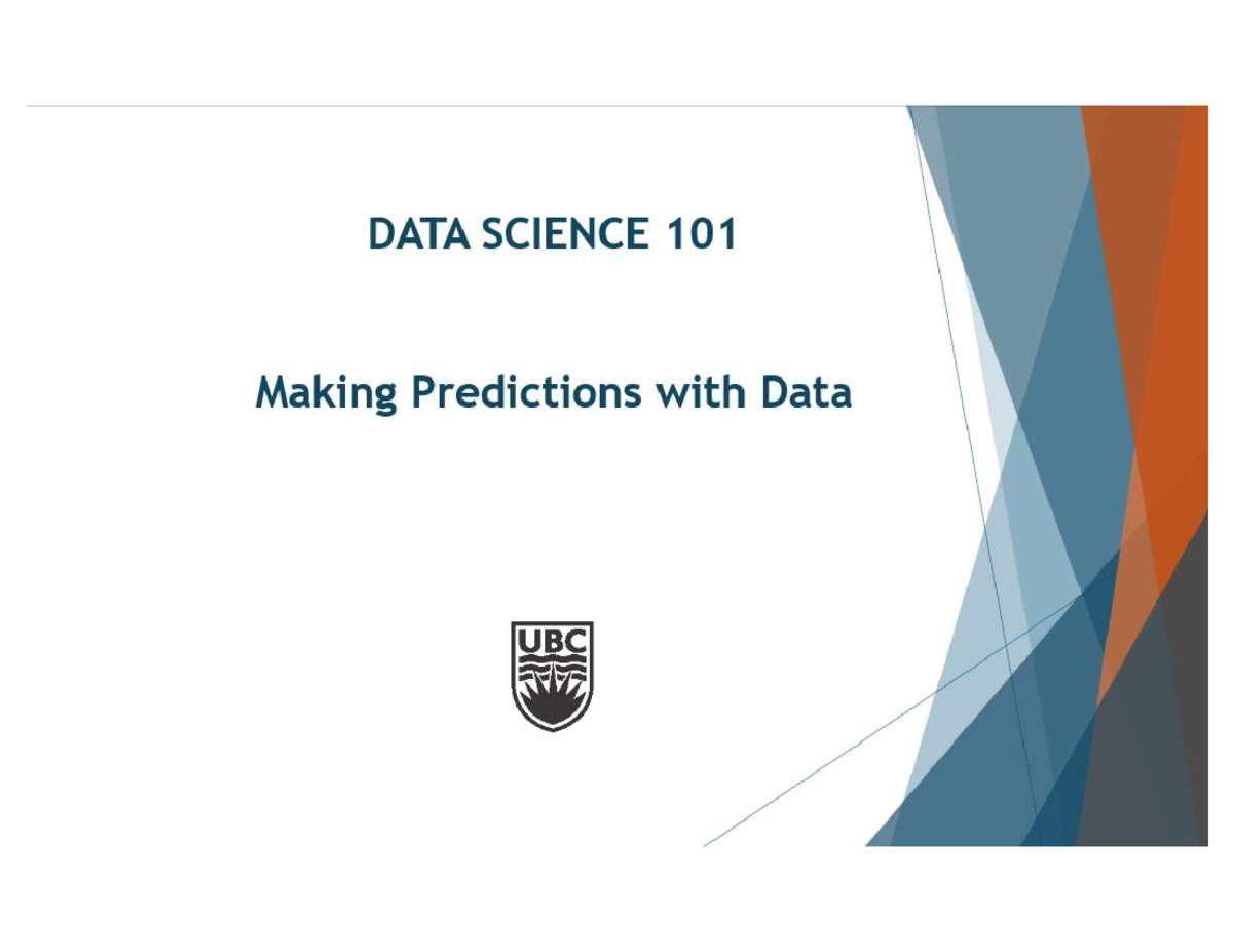 DATA101 Lecture 18 - Orange Tree Example & Regression Analysis - Studocu