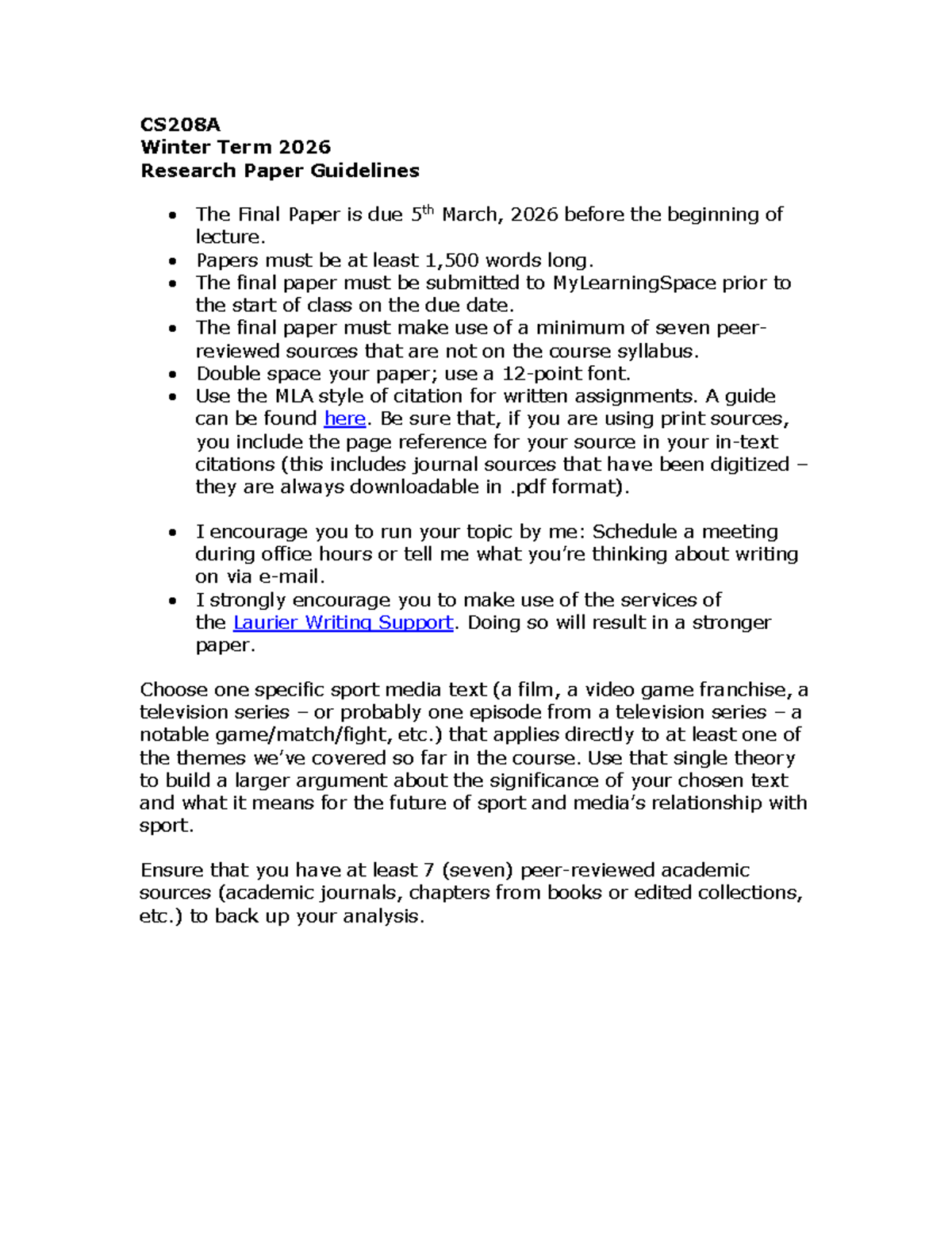 CS208A Winter 2026 Final Research Paper Guidelines - Studocu