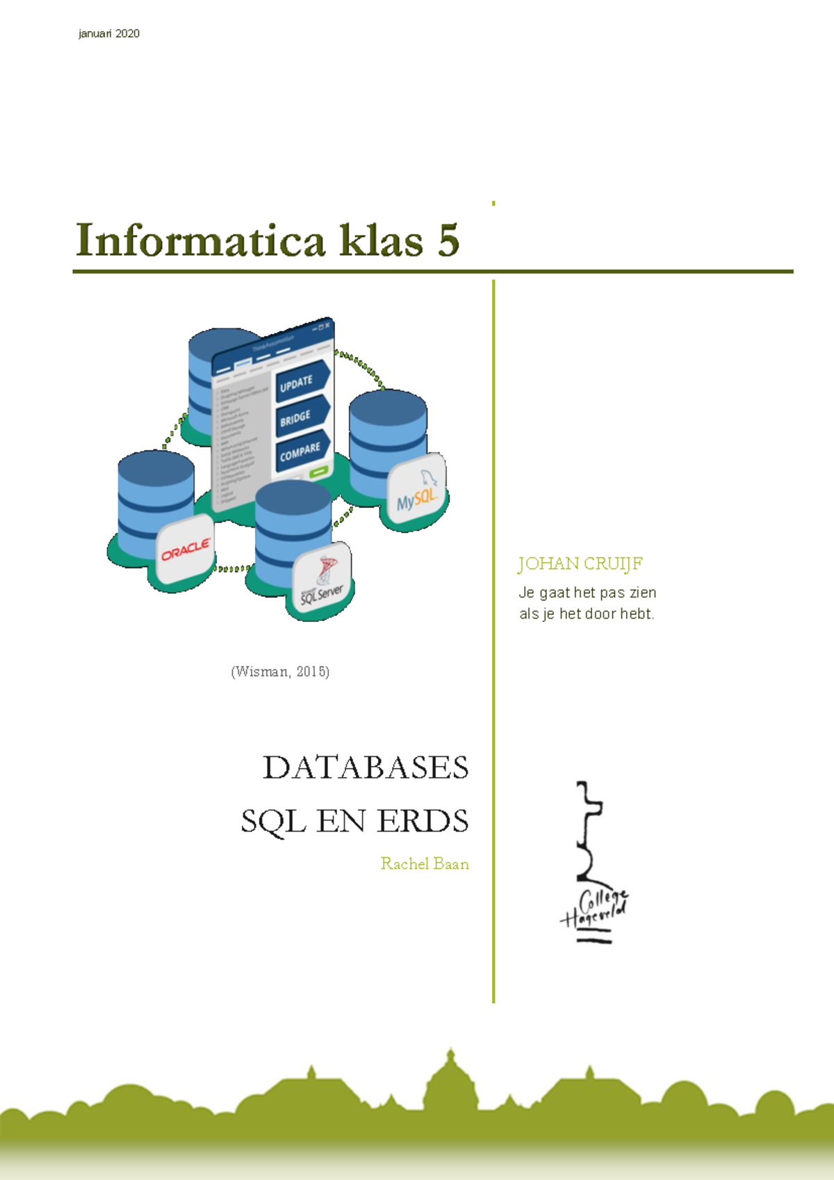 Werkboek SQL en Databases - Informatica Klas 5 (V2) - Studeersnel