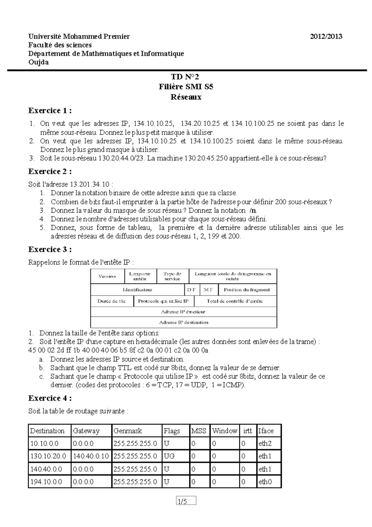 Tp2 - POO: Exercices sur Classes et Objets en JAVA (2022-2023) - Studocu