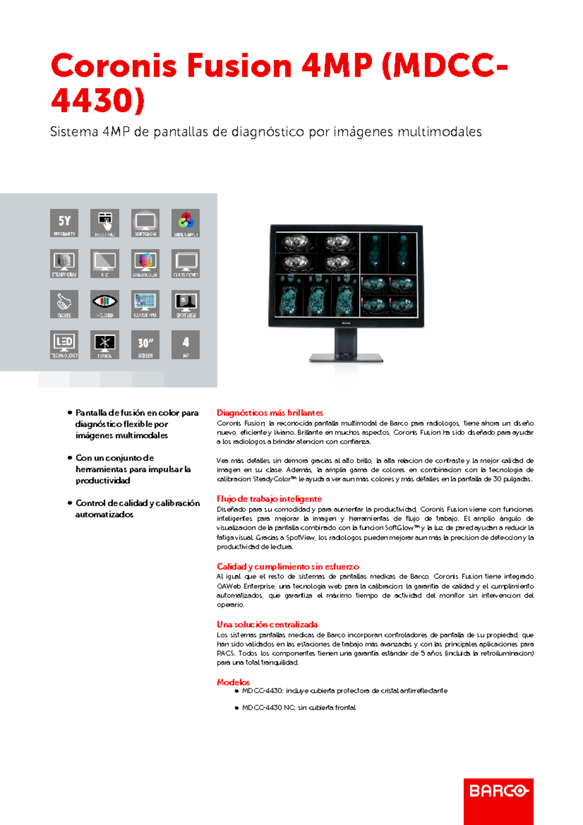 Coronis Fusion 4MP (MDCC4430) - Especificaciones Técnicas y Ventajas ...
