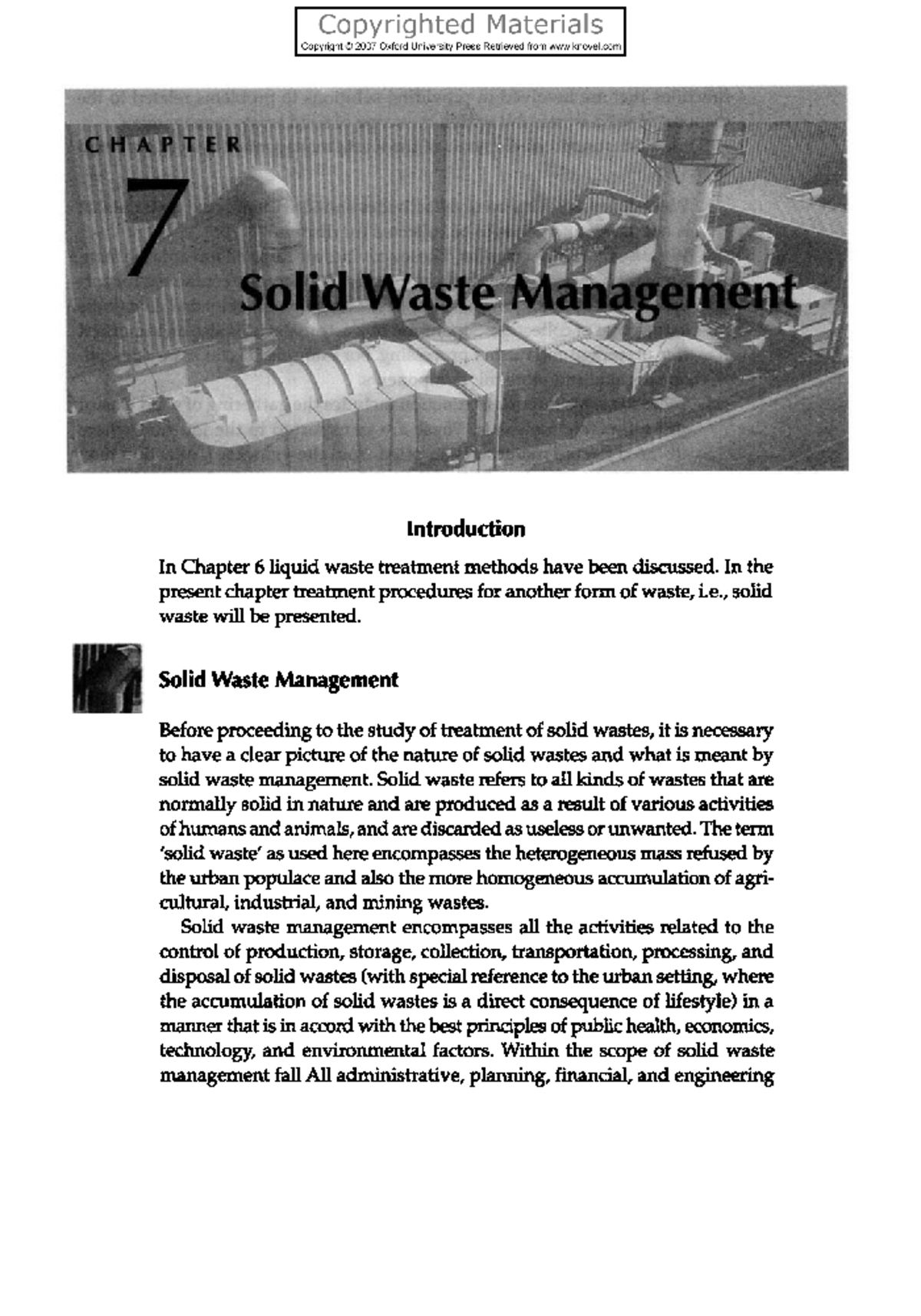 Final Exam Notes on Solid Waste Management (ENV 260) - Studocu