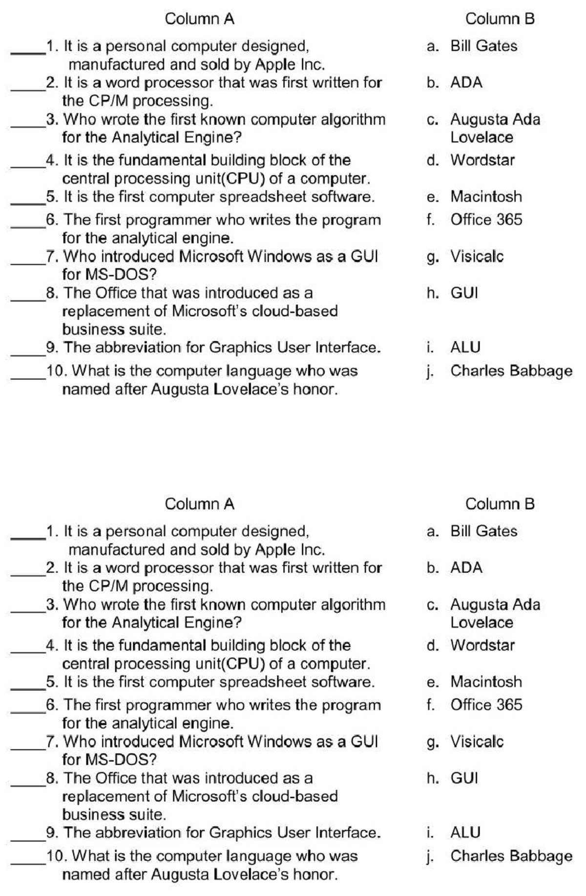 Lesson 1.2 POST TEST: Computer Fundamentals and History - Studocu