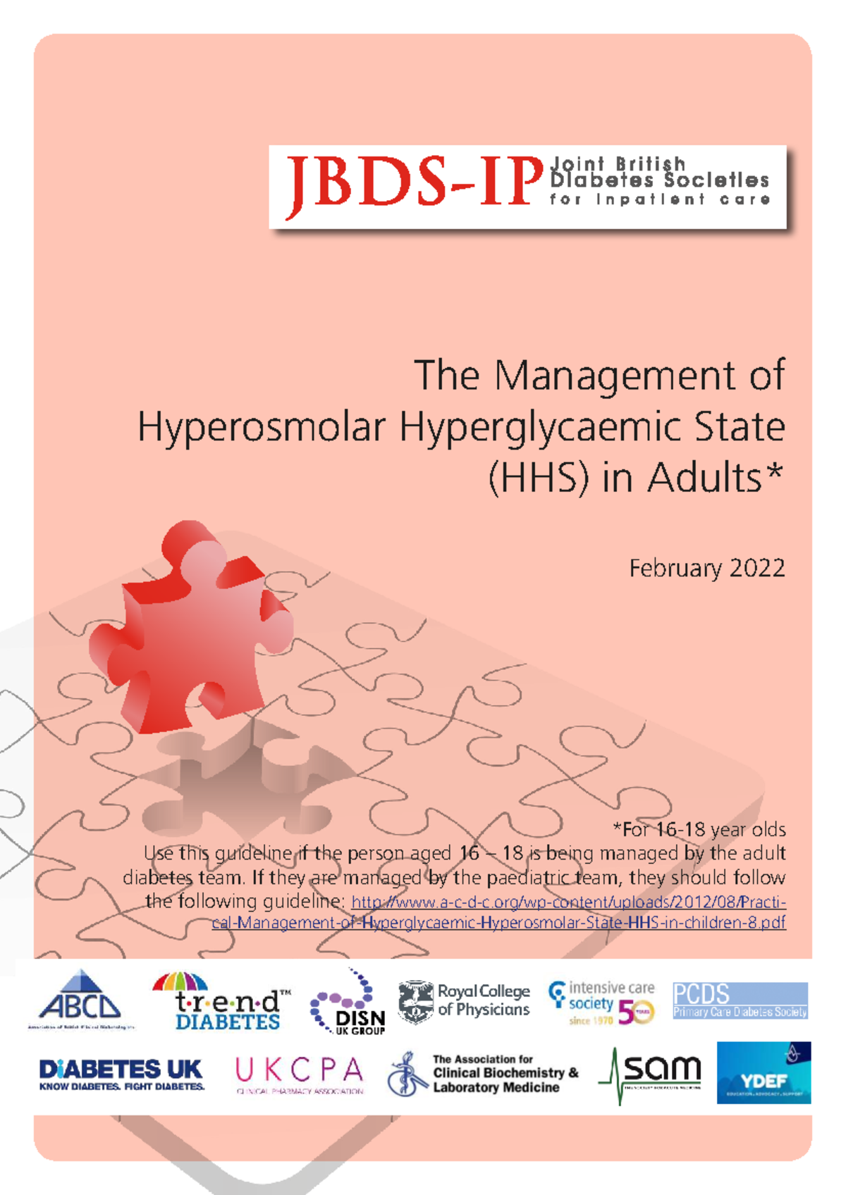 JBDS 06: Management of Hyperosmolar Hyperglycaemic State (HHS) in ...