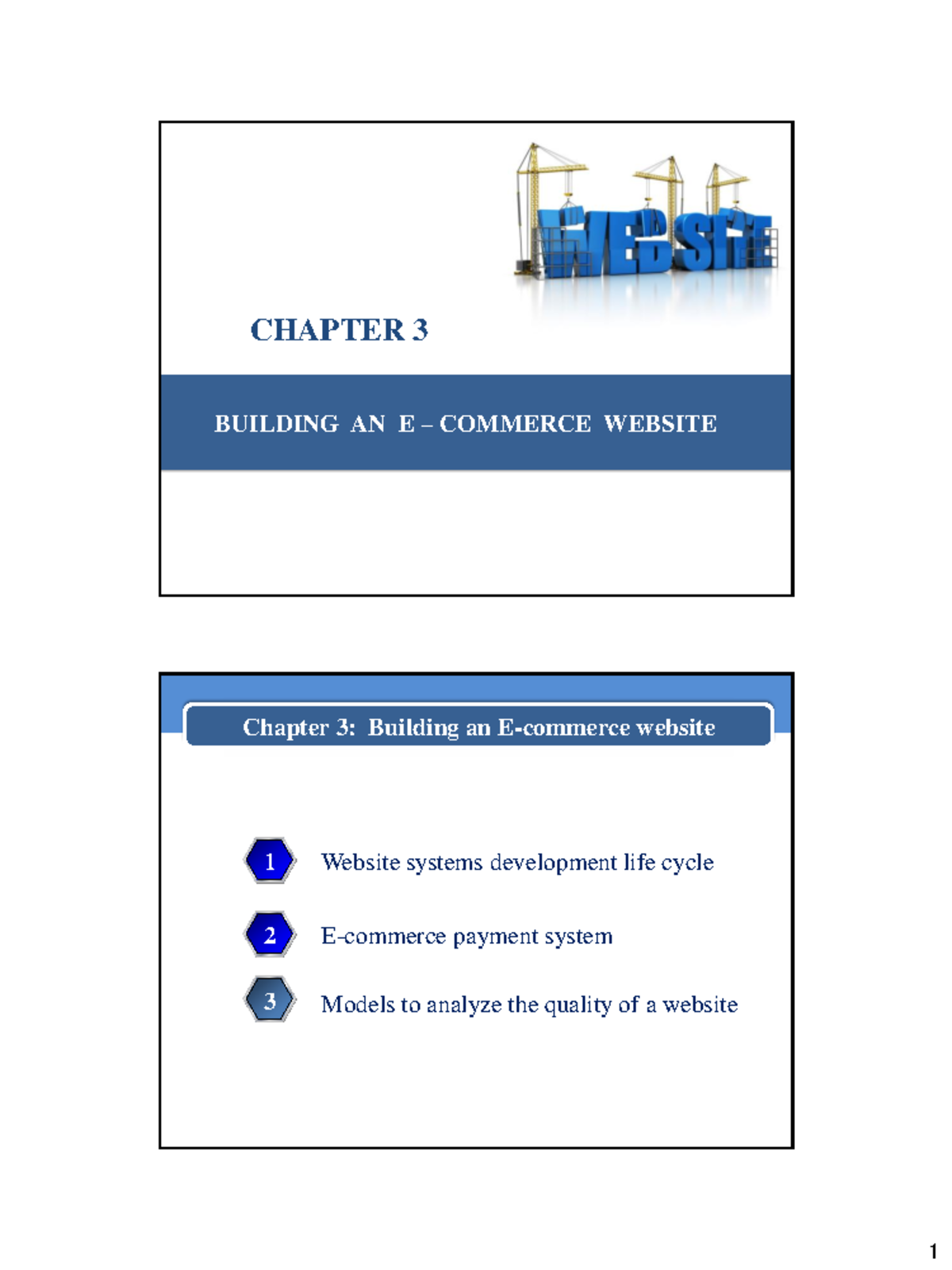CHAPTER 3: BUILDING AN E-COMMERCE WEBSITE - SYSTEMS & DESIGN - Studocu