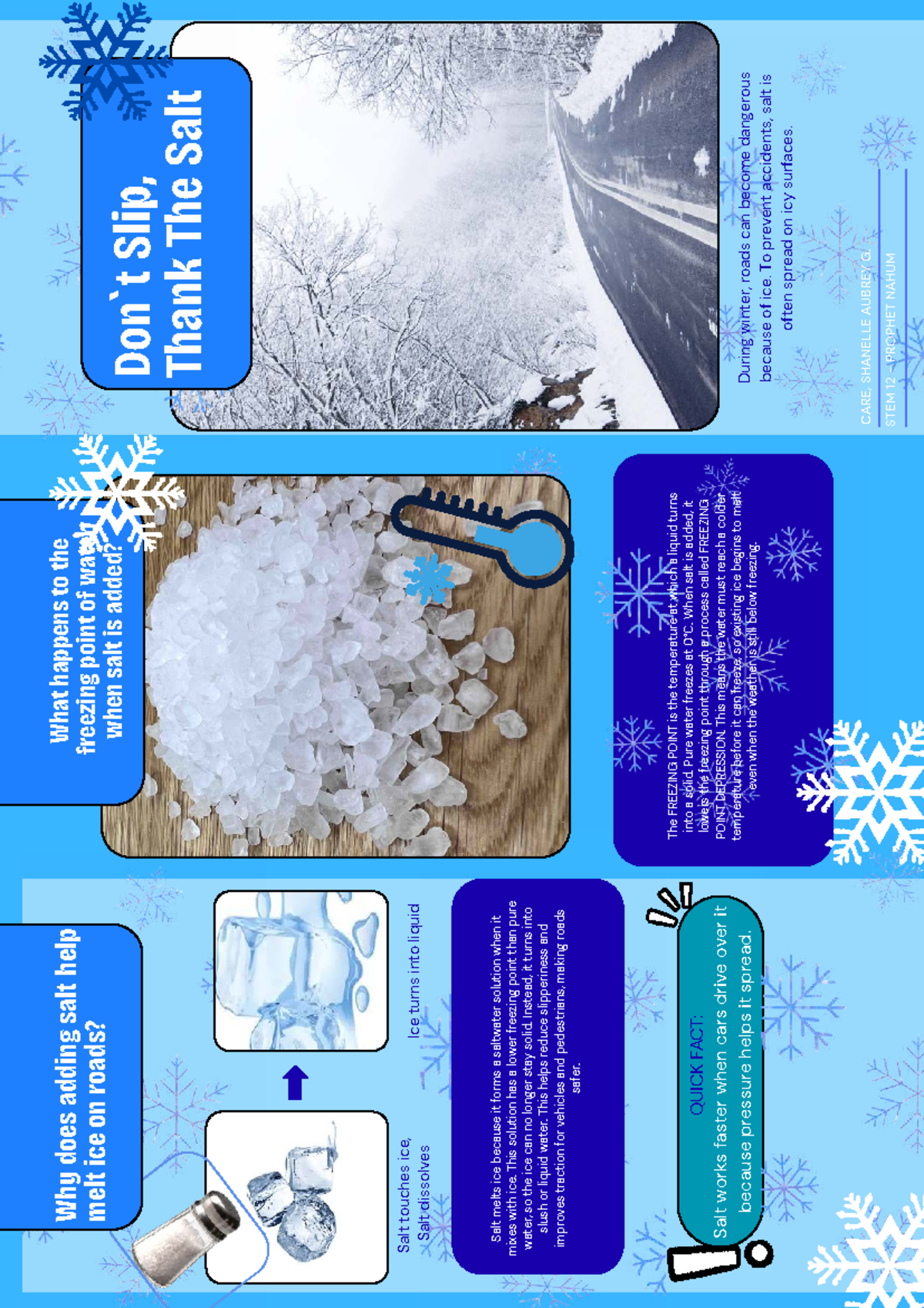 Understanding the Science of Salt and Ice Melting - STEM 12 - Studocu