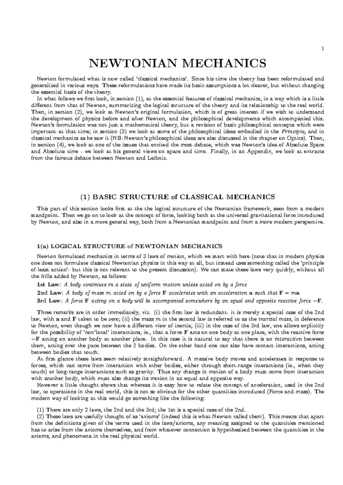 Newtonian Mechanics: A Comprehensive Overview of Classical Physics ...