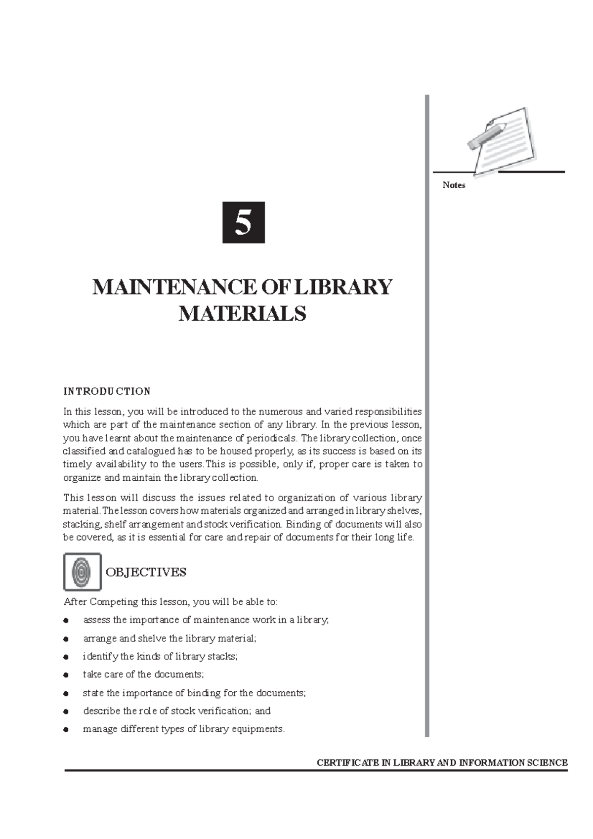 Unit-3 Basic Maintenance of Library Materials and Practices - Studocu